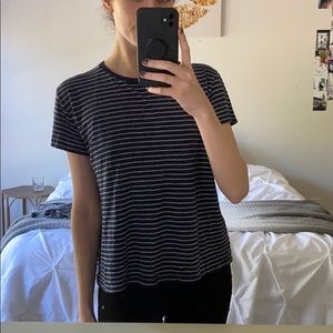Vince Basic Striped Tee
